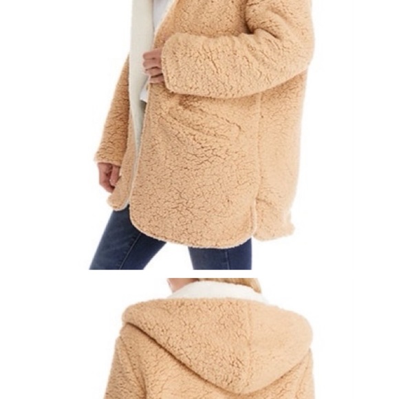 Me Jane Cosy Open Front Teddy Jacket / Coat - Picture 3 of 9